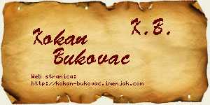 Kokan Bukovac vizit kartica